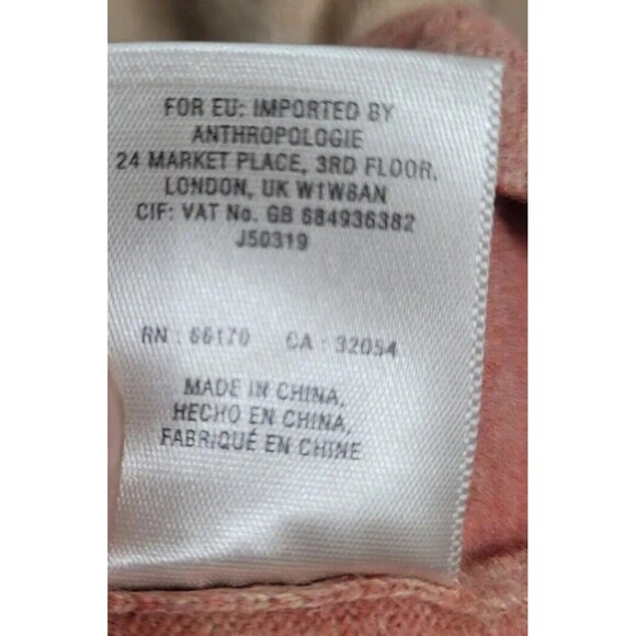 ANGEL OF THE NORTH Anthropologie Cotton Cashmere Blend Womens Sweater Size S - Picture 6 of 7